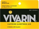 Vivarin, Cafeine Pills, 200mg Cafeine in Each Talet, 安全有效地帮助你保持清醒, 警醒援助, 能源补充, 16 平板 - 5 Pack