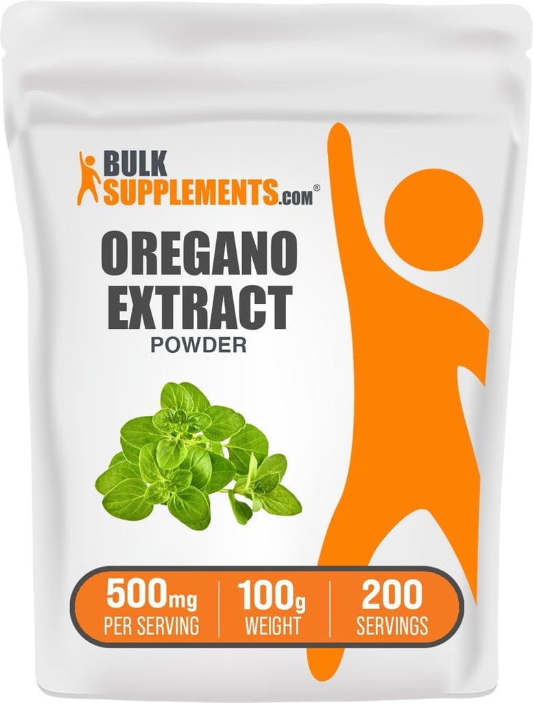 Bulk Assupports.com Oregano 抽取粉末 - 草药抽取补品,来自Oregano Herb - Gluten Free, 每人500毫克, 100g(3.5 oz) (Pack of 1)