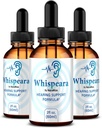 (3 Pack) Whispeara Drops - 官方Whispeara支持健康听力,焦点和性能,所有天然Whispeara听力支持公式,Premium Whispeara Gotas Review(90位服务员)
