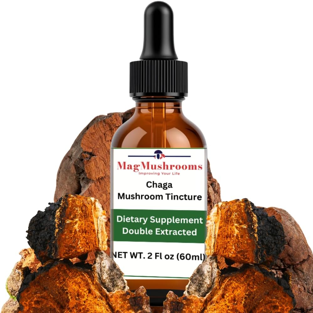 MagMushroom ChagaMushroom 提取液体叮当,《每日补编》,《为最大概率提取的双倍》,2Fl. oz.,60日剂量