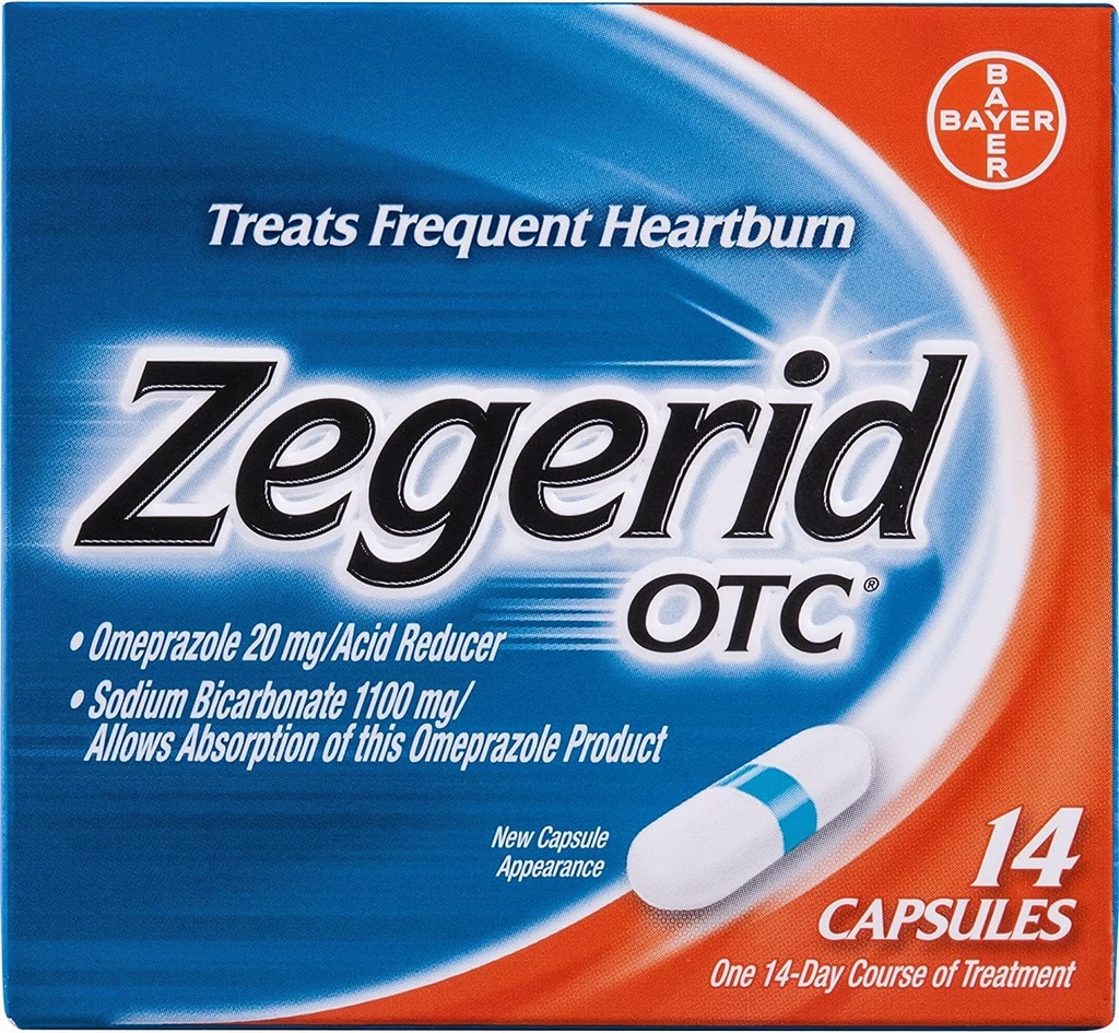 ZEGERID OTC CAPS 14 顶盖(2包)