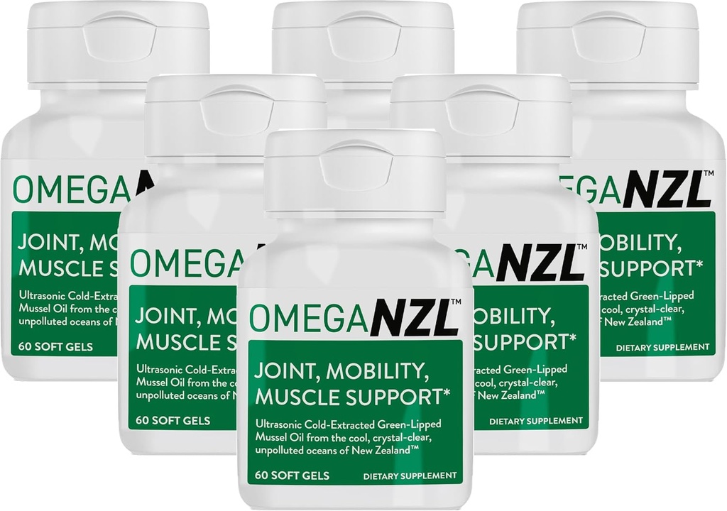 原版Omega-3联合支助补编,最佳天然肌肉救济,绿色浸润的Mussel Oil,360软胶,无鱼味余味