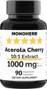 MONOHERB Acerola樱桃提取1000毫克-90卡普尔