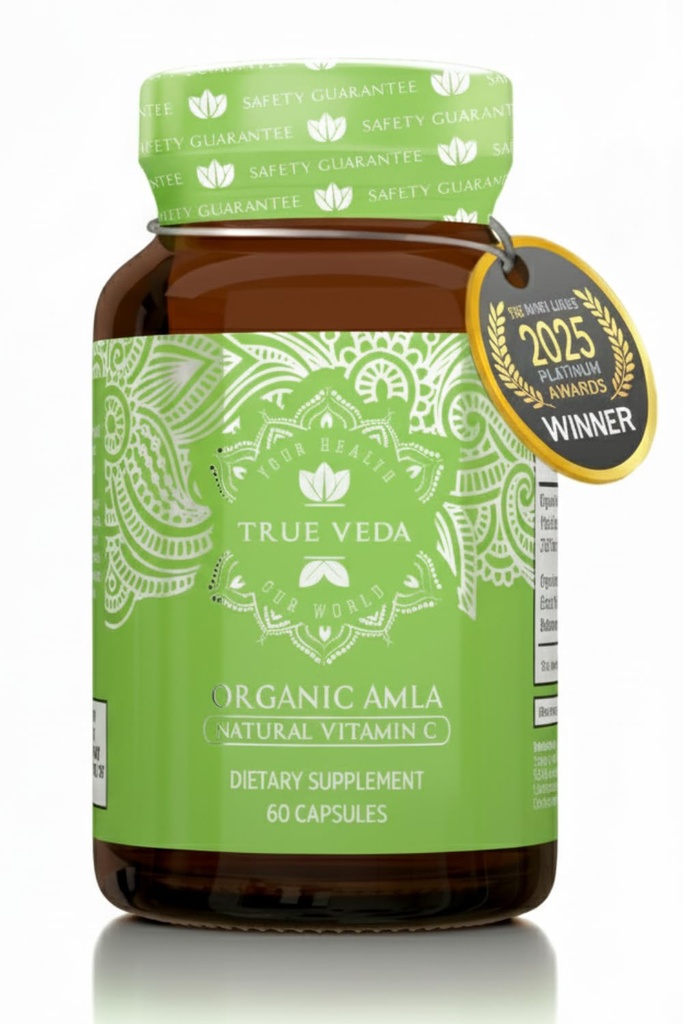 Amalaki 补充品 源自Amla 果实 印度鹅莓  Vega Vegan | Ayurveda | 60 亚马拉药丸