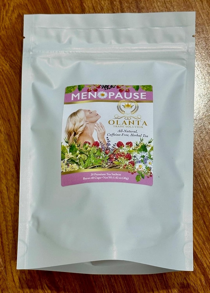 天然 MENOPASTEA - 女性的草药补充剂,支持荷尔蒙平衡,支持热闪光,更年期混合,Ashwagandha - 20 Premium Teachets