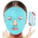 BeeVines Ice面罩,Punffiness & Allergies(一包蓝色) 用于Puffy Eyes的冷却Gel包,冷热重用压缩,用于深色圆圈的冷冻眼罩 用于女性的冷冻面罩