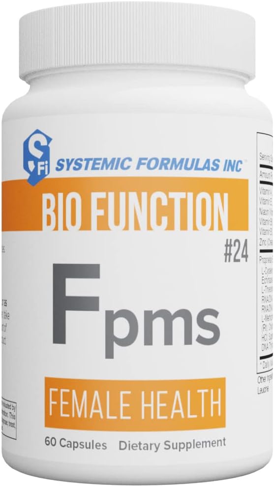 系统公式 生物功能 Fpms 女性健康 - 60 Capsules. PMS 救济 PMS 补充 PMS 妇女维生素补充 PMS 妇女维生素补充 PMS 支持妇女维生素补充