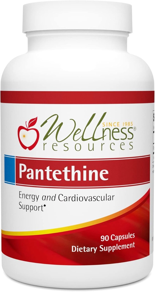 健康资源 Pantethine - 活体维生素B5. Vegan (300mg, 90 Capsules).