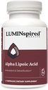 LUMINSPINED HALTH Alpha Lipoic Acid 600 mg CR 配有Biotin 500mcg 更好的吸收,60 Vegan 片,支持抗氧化剂功能,葡萄糖代谢与健康神经补充,Gluten Free