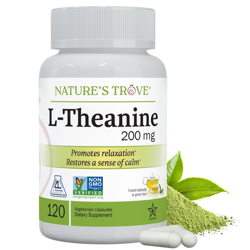 大自然的Trove L-Theanine 200mg 120 植物科植物