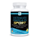 北欧自然(United Naturals Ultimate Omega-D3 Sport,柠檬 - 60 Soft Gels - 1480 mg Omega-3 + 1000 IU Vitamin D3 - NSF认证 - 支持肌肉,骨骼,焦点和耐力 - 30 services