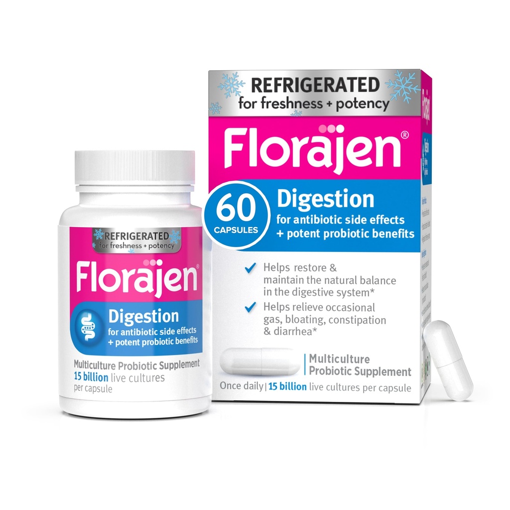 Florajen3 消化剂 高潜力冷冻剂 抗生素副作用