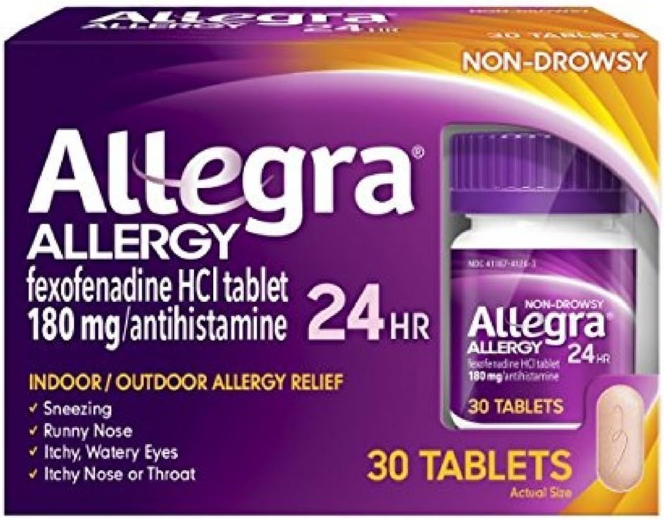 Allegra 24小时过敏板块 30块板块(2包)
