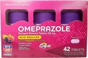 减酸剂(Rite Aid Aid) 减酸剂(Omeprazole) 延迟释放药片 - 20毫克,3瓶,每瓶14个计数(共42个计数),野莓薄荷糖片(Wildberry Mint Flavor),心烧药(Heartburn Relief),心烧药(Heartburn Medicine),治疗频繁的心烧药