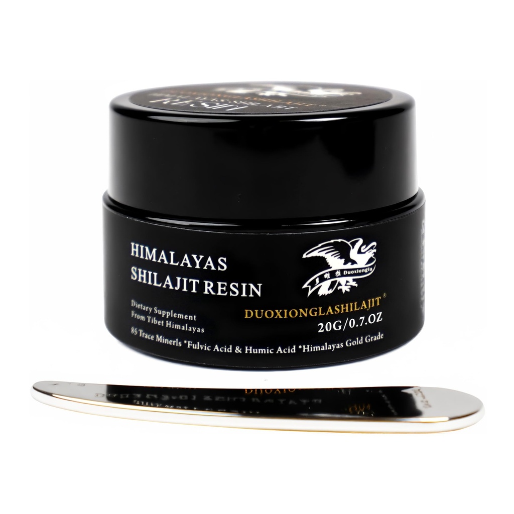 喜马拉雅山 Shilajit Resin - 纯金品级 | 100% 天然 85+ Trace Minerals | 能源助力和免疫支持    Men 20g, 100 services