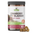 Cranberry Bladder & UTI Chews for Dogs + D-Mannose + Vitamin C for Urinary Tract 支持 + 狗失禁 & Bladder Control 补充 + 培根 Flavor Soft Chews + 90ct + 草原宠物