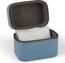 Dosey Travel Pill case & Easy-Slide Pill Pouches - Vegan Leather Daily Pill 组织者,配有7个防气药丸,用于药品储存和保护 - Stylish Pill Shower & Medication 组织者 - BLUE