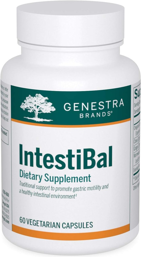 Genestra Brands IntetiBal 配有来自姜和禾木的基本油 → 60 Capsules
