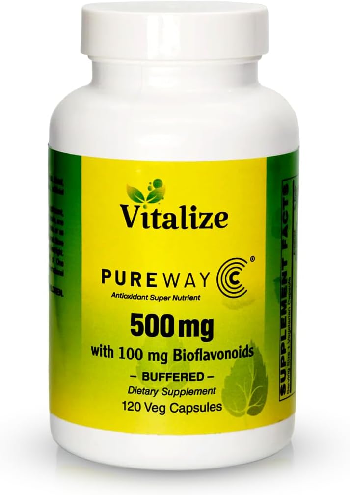 维生化 - 聚氨酯-C 500 MG BUFFERED + 维生素C 补充 + 支持伤病治疗和免疫系统 + 酸性维生素C → 高效细胞吸收 → 每瓶含有120个蔬菜片