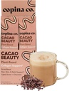 Copina Co. Cacao Beauty Vegan Collagen Booster 饮料混合剂:植物基的Collagen 支持 Slitie Drinking Vegan Blend Varigey Pack QQ Cacao Flavor 10个个人棒包每卡通