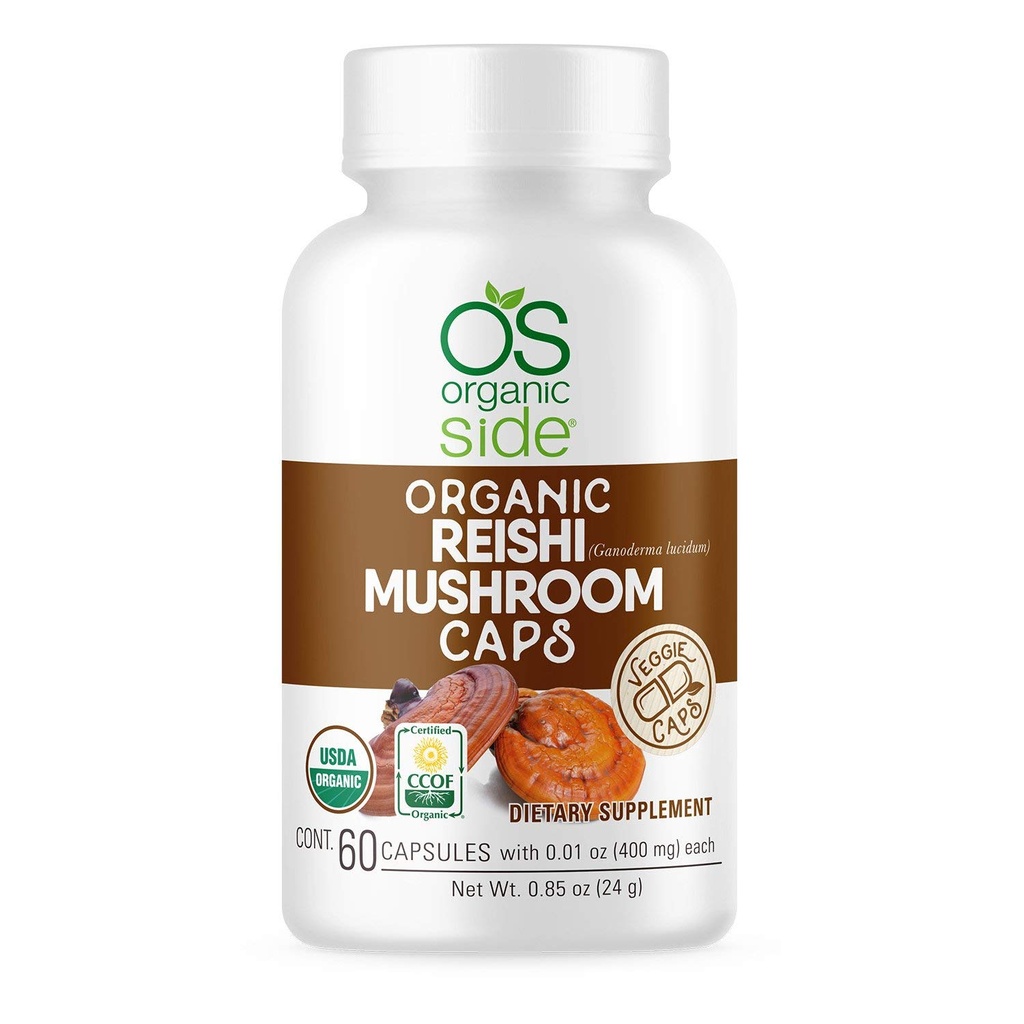 (原始内容存档于2019-09-26) (英语). Reishi Mushroom Capsules 60 Vegan Adaptogen Capsules for Immune Support and Response Responsibility USDA 认证,非GMO,自然健康增刊.