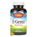 Carlson - E-Gems, 100 IU,心脏健康与最佳健康,抗氧化剂,250软胶