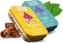 SuperMush Daily SuppleMint - 2 Flow & Focus Mints + 2 Creative & Connect Mints - 蘑菇Mint – Lions Mane, Cordyceps, 和 瑞西混合蘑菇