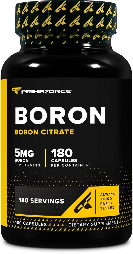 PrimaForce Boron Capsules 5 mg, 180 蔬菜卡普尔