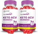 (2 Pack) 快活 Keto ACV Gummys 高级公式 1000MG 快活 Keto Gummys 苹果 苹果 苹果 苹果 苹果 醋 配以 石榴 甜菜 果汁 粉 B12 Vegan Non GMO 120 Gummys 配以