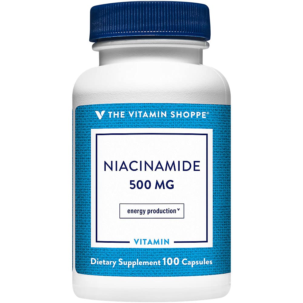 维生素商店 Nacinamide 500MG,支持胆固醇水平 已经在正常范围内,一次每日(100卡普尔)