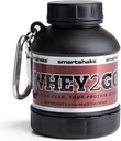 Smartshake Whey2Go 黑色蛋白质存储容器 50g – BPA 自由摇摆瓶漏斗用于Whey蛋白质粉+蛋白质摇摆110ml,DC漫画蝙蝠侠赠送男子(黑色)