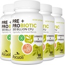 女性和男性的抗生素 -- -- 300亿CFU, 24 Strains + 15 有机草药 Prebiotics Blend, Daily Probiotic for Entertainive Health, Immune, Gut, Bloating -- -- 240 蔬菜卡普苏尔(240天供应)