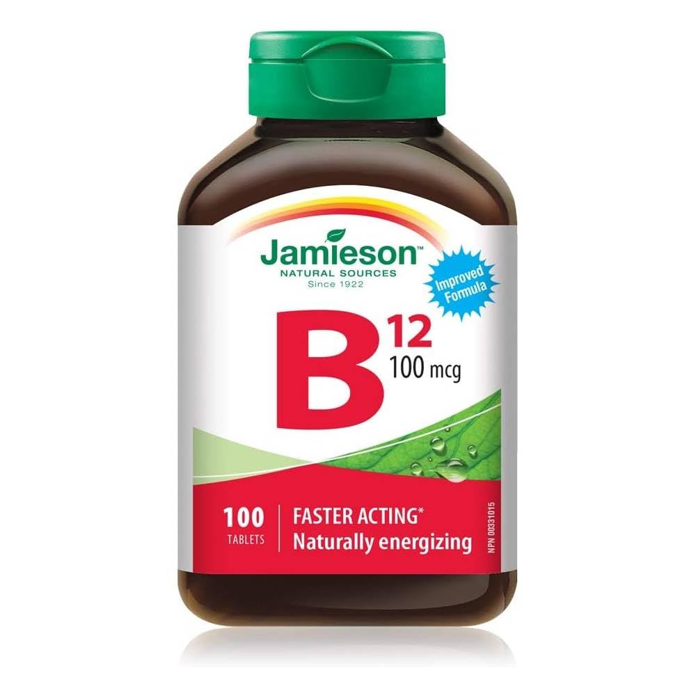 Jamieson B12 100 mcg (METHYLCOBALAMIN), 100平板电脑