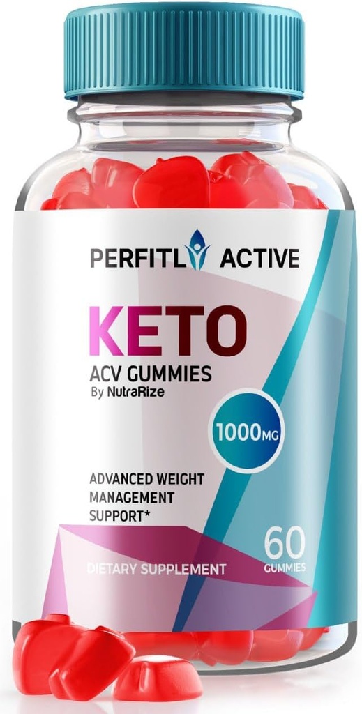 NutraRize Perfictive Keto ACV Gummys for Advanced Wight Loss, 最大强度 Gummys, Keto + ACV 高级公式补编, Gomitas Reviews (60 Gummys)