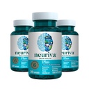 NEURIVA + 记忆、焦点和浓度+认知功能的大脑补充,临床试验的诺托定律 Phosphatidylserine 和神经元体,VIT B6 & B12, 30 Capsules (3 Pack)