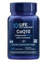 寿命延长 超级可吸性CoQ10(Ubiquinone),配有d-Limonene,心脏健康补充剂,除去Fatigue将军,氧化性应激素防御,50毫克,非GMO,Gluten-Free,60软胶