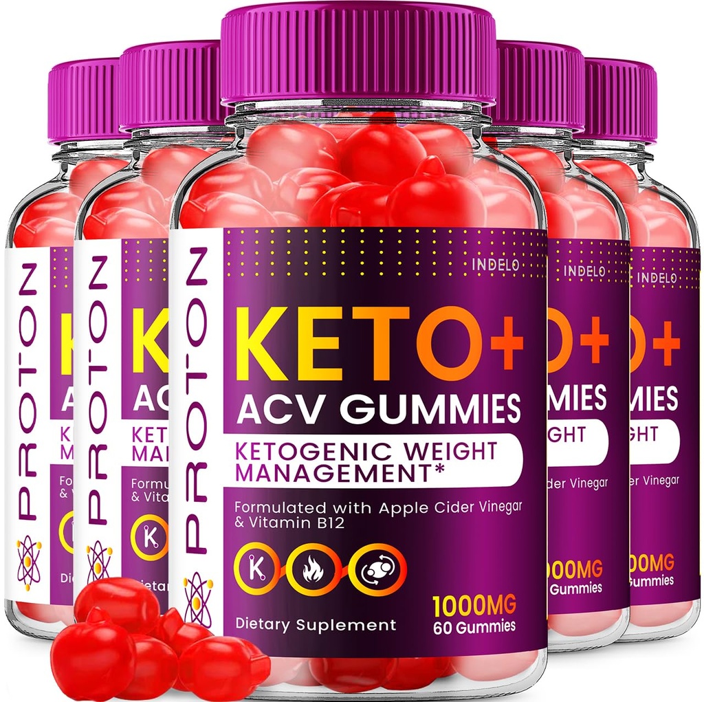 (5 Pack) 质子 Keto ACV Gummys Advanced,质子 Keto + ACV Gummys 1000 mg, 蛋白质 Keto + ACV 苹果 Cider Vinegar Gummy 质子 Gummys Reviews, 质子 Keto + ACV 维生素 B12 (300 Gummys)