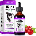 15 in 1 Dog 多维特敏滴,Dog 多维特敏液体补充剂 配有Glucosamine & Probiotics, 用于心脏健康的狗维生素, Bones, Joint, Skin & Coat, Bladder, Imune系统支持