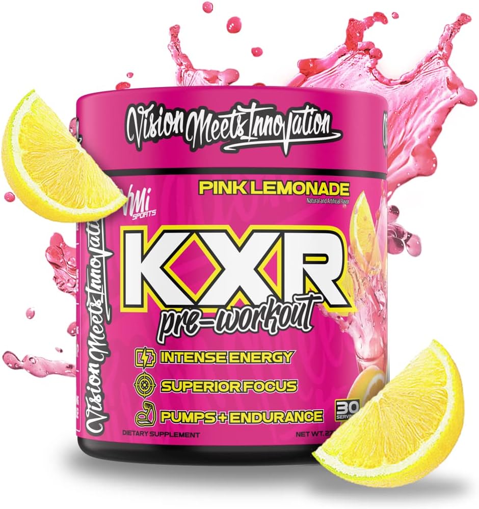 KXR 预战能源粉 QQ 敏锐能源 预战男女饮料 QQ Creatine Free QQ 提高性能 - 增强焦点和增强耐力 QQ 30 服务(Pink Lemonade)