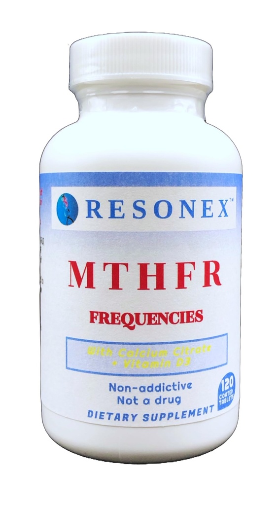 MTHFR Frequentys - 120块平板电脑 -- -- 带有MTHFR、中期审查和中期审查支持甲基化、5-MTHF和B12生产的自然平板电脑