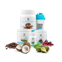 是的,你可以! Detox Plus Kit - Daily cleanse pure fiber Meal Explain drink mix, Shake Boster & Supplement, 男子和女子身体清洁工具包, Daily System cleanse - 咖啡, Hibiscus
