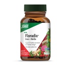 Floradix Iron + Herbs - 健康能量支持的铁辅* - 支持红血球形成 - Vegan, Non-GMO, Gluten-free, Soy-free - 60 Liquid Phyto-Caps