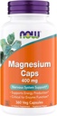现在补充Magnesium 400mg - Enzyme 函数 *,神经系统支持 * - 男子和妇女的Magnesium 补编,360 Veg Capsules, Kosher, Vegan, Gluten-Free Magnesium 补编