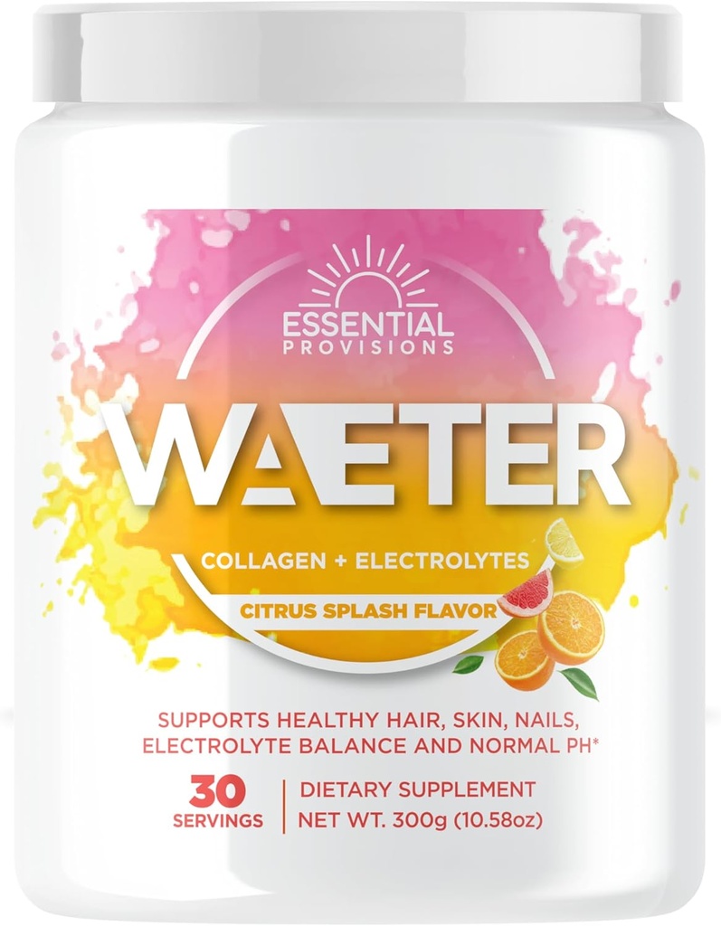 WAETER Collagen & Electrolyte Hydroption Powder = 糖无糖 = 糖无糖 = 糖无糖 = 糖无糖 = 豆无糖 = 奶无糖 = 草料和草料 升起 = 30 services - Citrus Splash