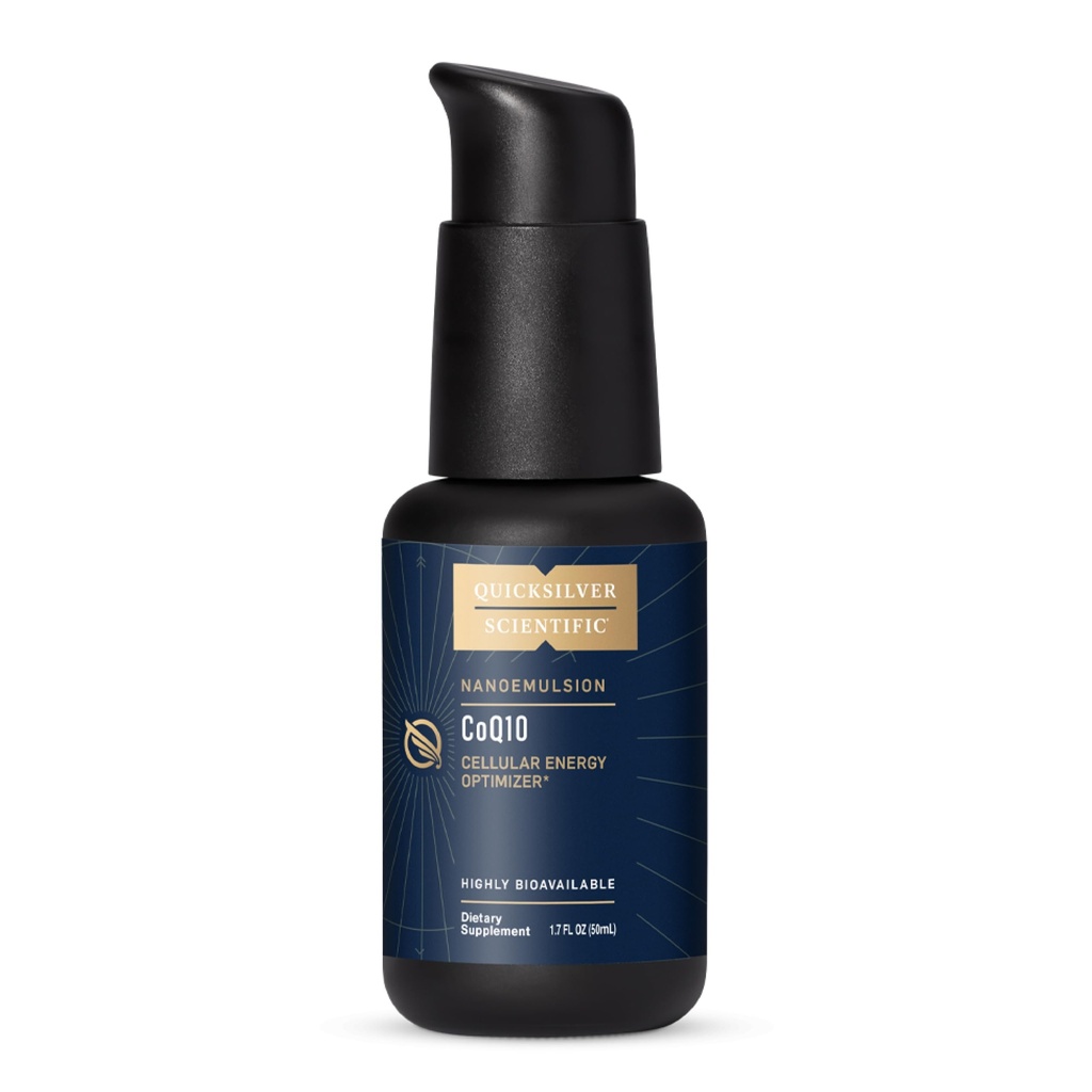快速银科学 CoQ10 纳米- Liposomal Coenzyme Q10 心血管支持和细胞能量补充 - 快速吸附液体 CoQ10 (1.7oz / 50ml)