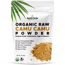 土圈有机物 Camu Camu 粉末 — 有机 Raw Berry 粉末与天然维生素C & 抗氧化剂 — Vegan, Kosher, 非GMO 豁免与能源超级食品 — 3oz (Pack of 1)