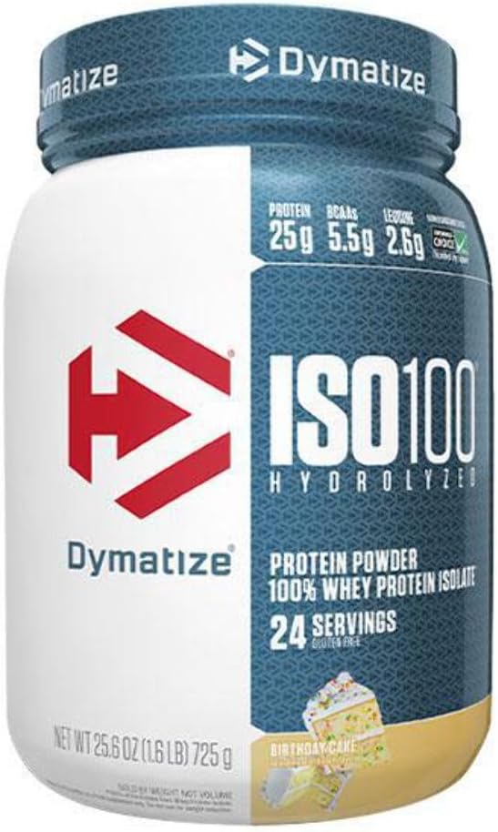 将ISO 100 Whey蛋白粉与25克水解 100% Whey 隔离, Gluten Free, 快文摘, 生日蛋糕, 1.6英镑