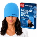 IceBeanie Migraine Relief Cap, As Seven on Shark Tank, Soft & slipy Gel 张力头痛 Relief Cap, 扩展冷冻悬浮冰帽, 无味头包冰包装, 头痛 Migraine 面具