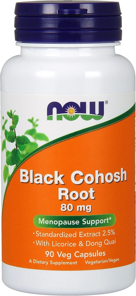 Now Black Cohosh 80 mg, 90 计数(2包)