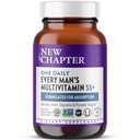 New Chapter One Daily Every Man's Multivitamin 55+ - Offers Eyesight, Immune System & Cellular Energy Support* - Contains Astaxanthin, Saw Palmetto & More - Gluten Free & Vegetarian - 96 Tablets